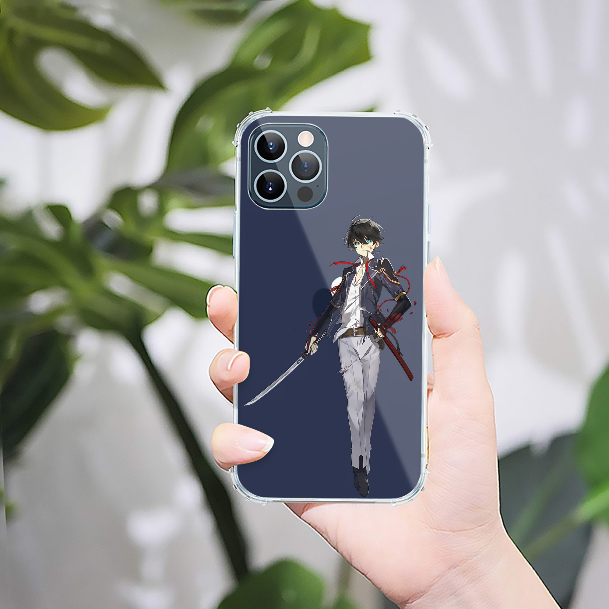 （画像用） 刀剣乱舞 Touken Ranbu 【iPhone 12シリーズ対応】透明スマホケース（クリアソフトケース）
